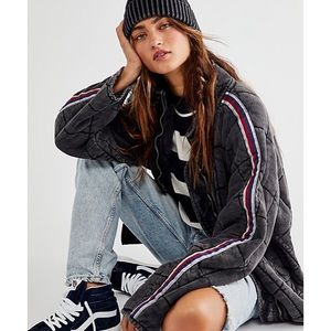 FREE PEOPLE | Dolman Quilted Jacket Sport Rib NWT